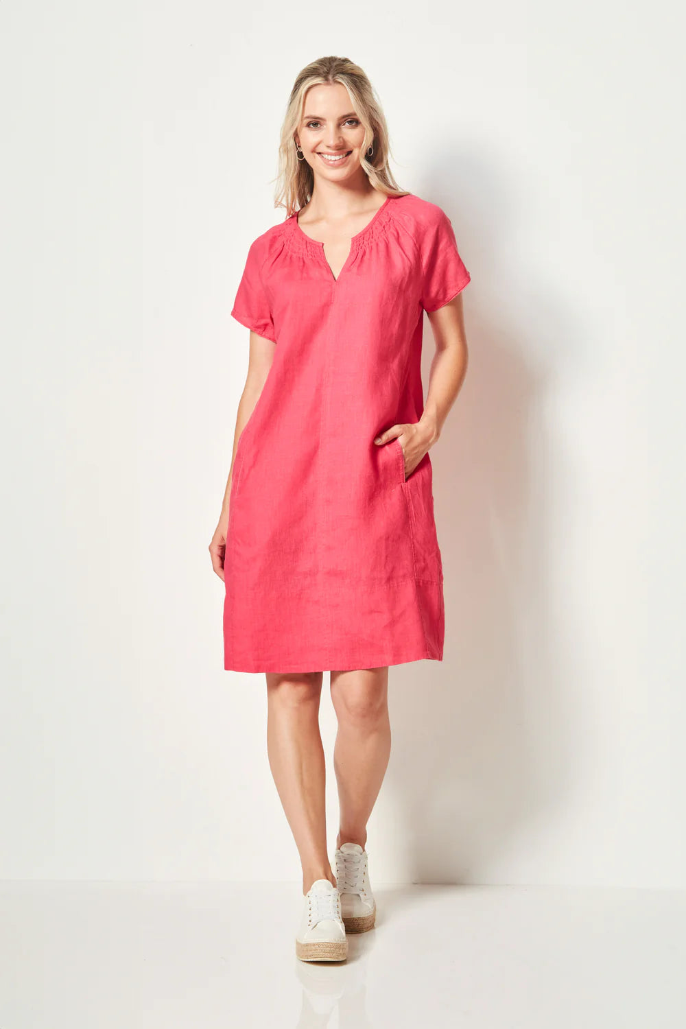 VERGE JOANNA DRESS - MAGENTA - THE VOGUE STORE