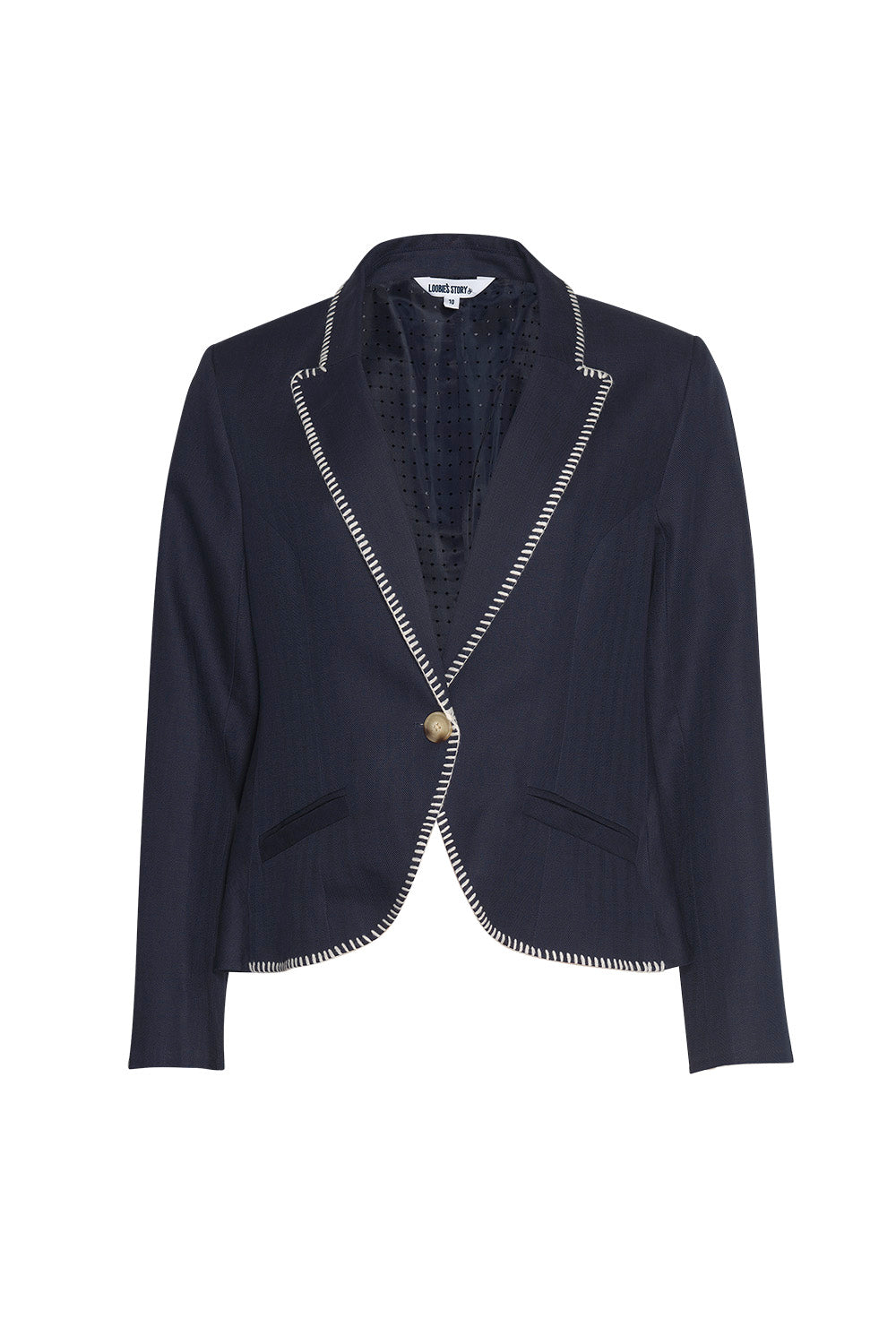 LOOBIES STORY CORTONA JACKET - INDIGO - THE VOGUE STORE