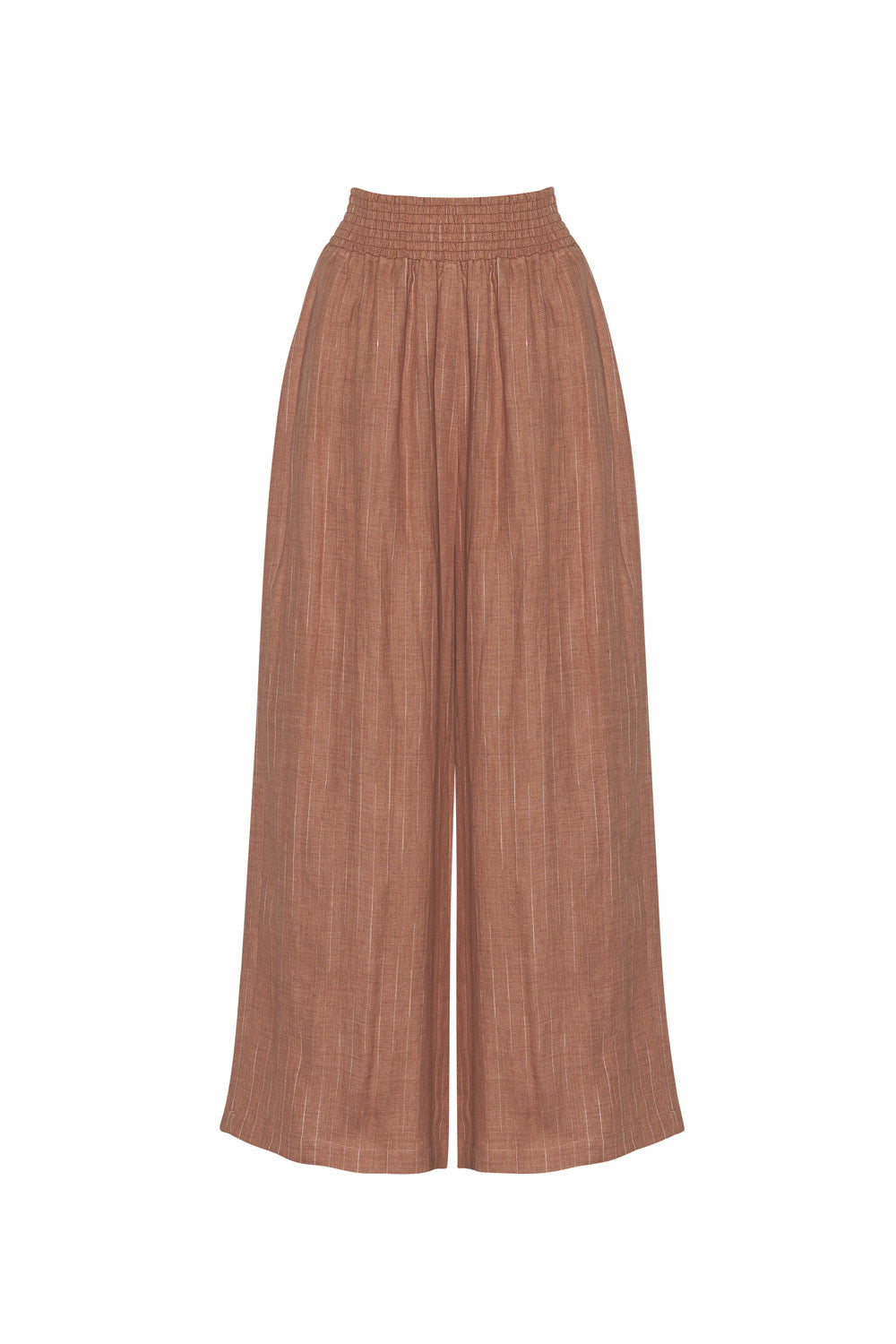 LOOBIES STORY CHIANTI PANT - CARAMEL STRIPE - THE VOGUE STORE