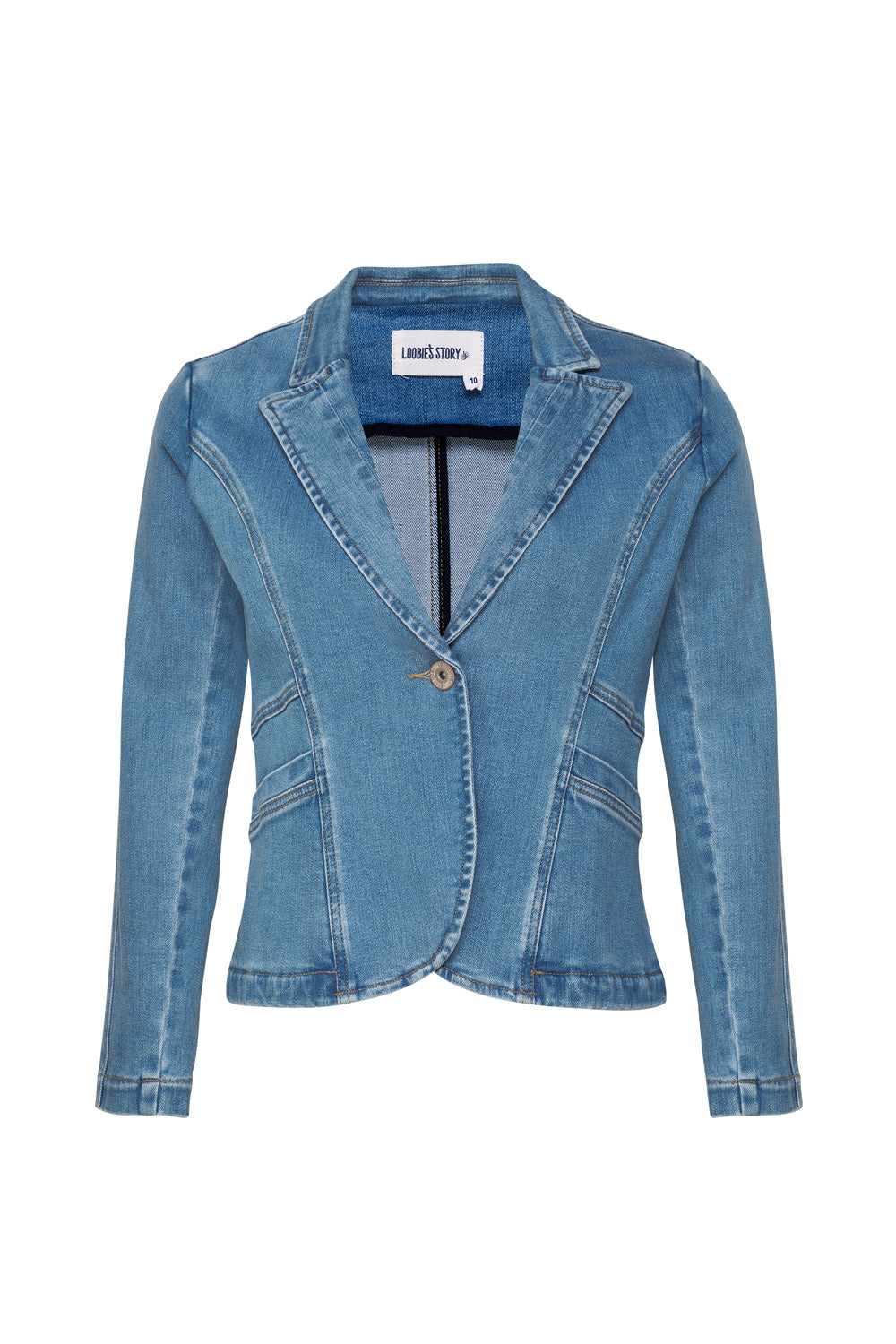 LOOBIES STORY HERA JACKET - LIGHT WASH - THE VOGUE STORE