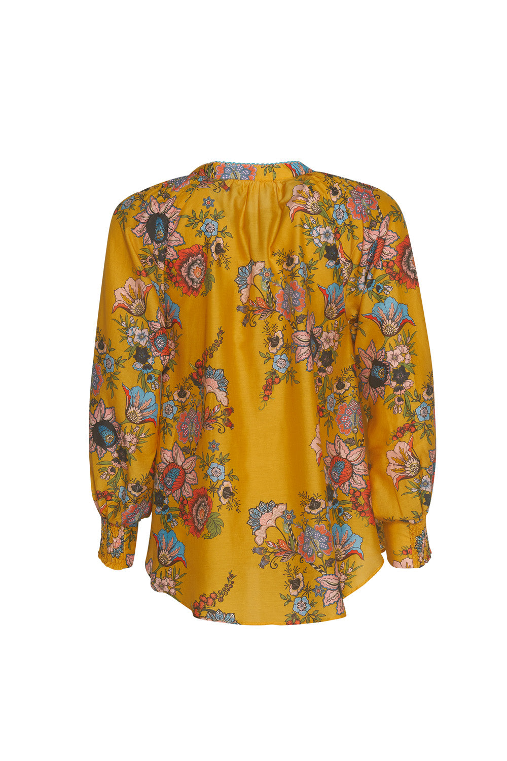 LOOBIES STORY GALA SHIRT - GOLD MULTI - THE VOGUE STORE