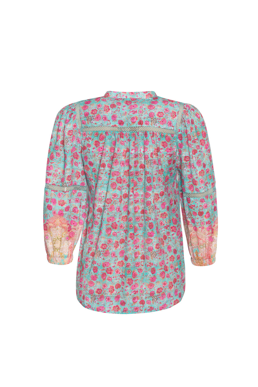 LOOBIES STORY RAVELLO SHIRT - AQUA MULTI - THE VOGUE STORE