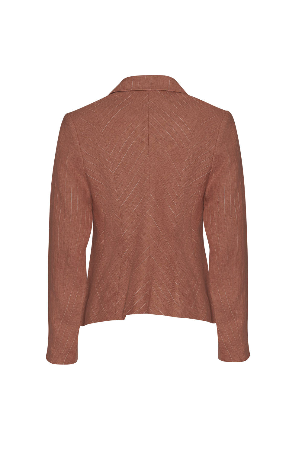 LOOBIES STORY CHIANTI JACKET - CARAMEL STRIPE - THE VOGUE STORE