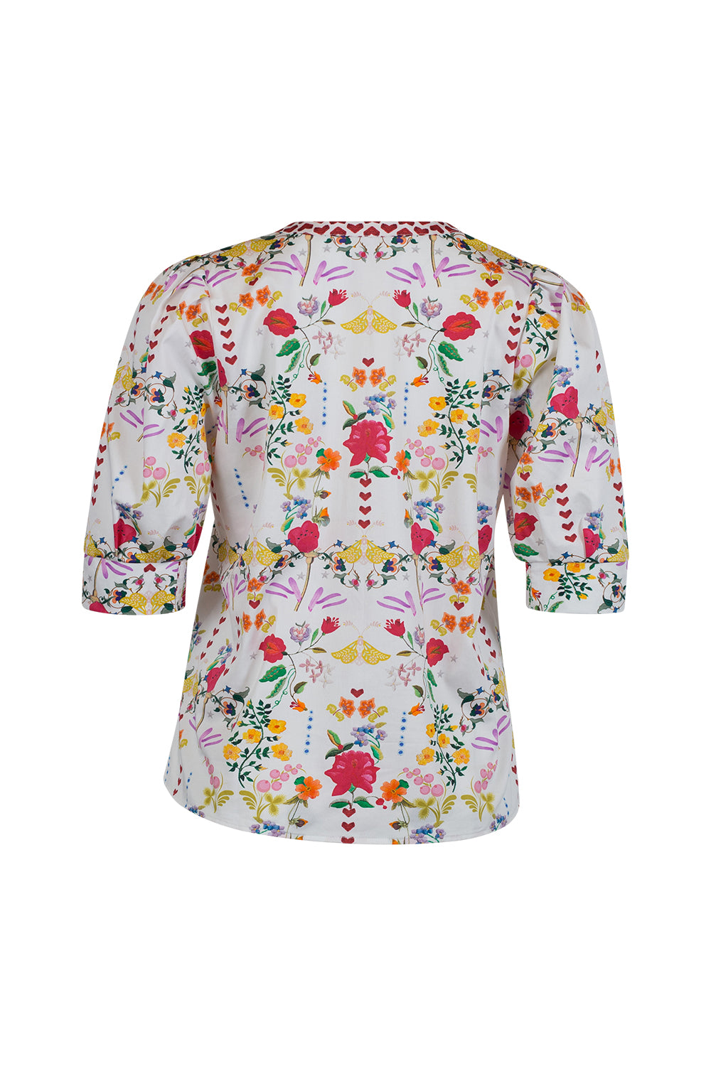 LOOBIES STORY HARMONIA TOP - WHITE MULTI - THE VOGUE STORE