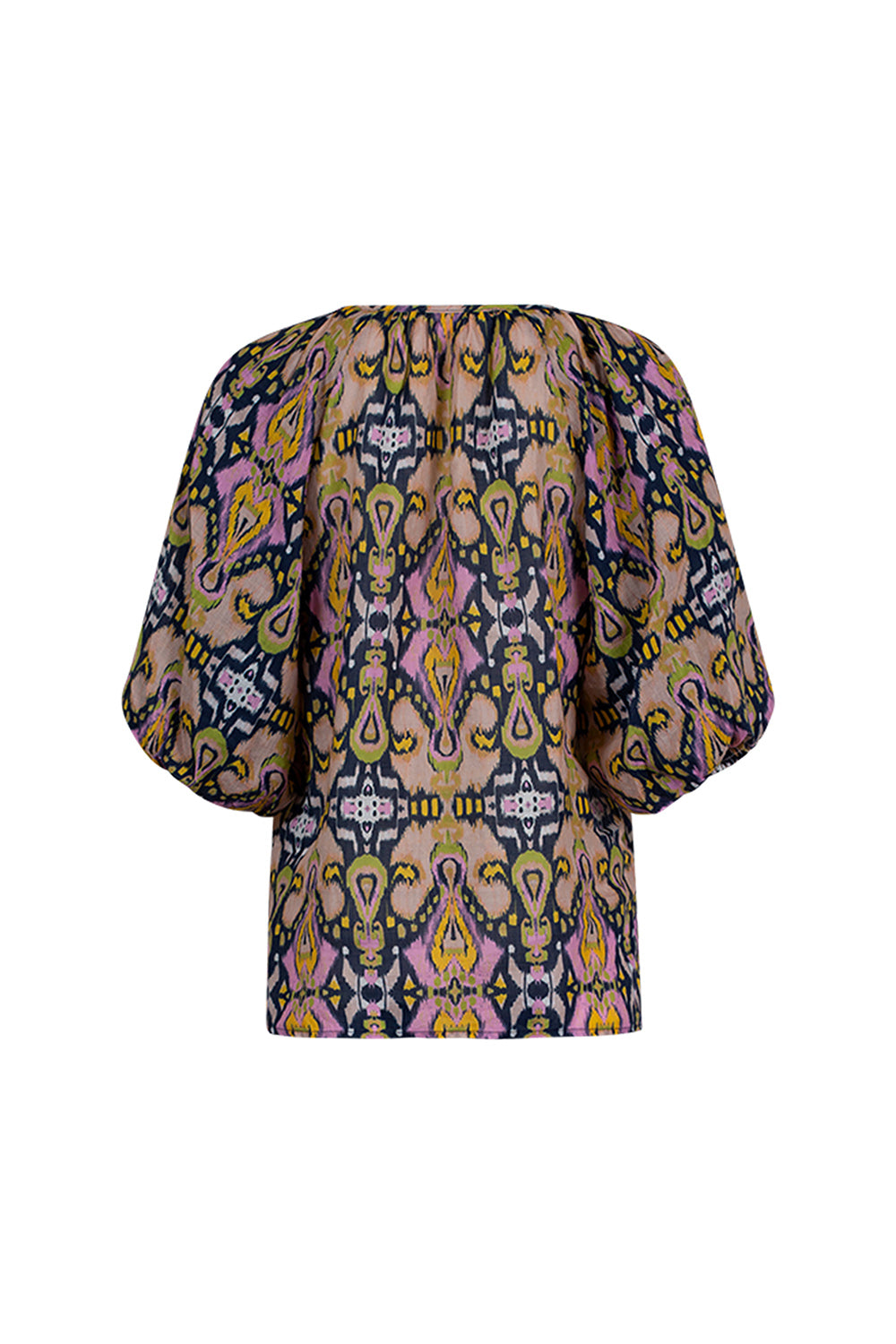 LOOBIES STORY MIRA BLOUSE - INDIGO MULTI - THE VOGUE STORE