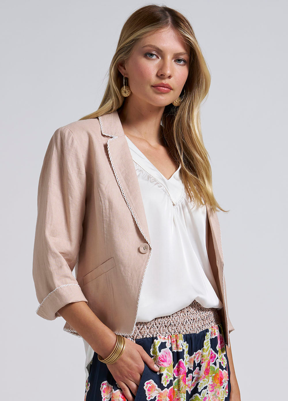 LOOBIES STORY VIVA JACKET - SAND - THE VOGUE STORE