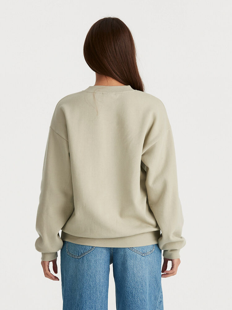 LEE EIGHTY NINE BAGGY SWEATER - KHAKI FEATHER - THE VOGUE STORE