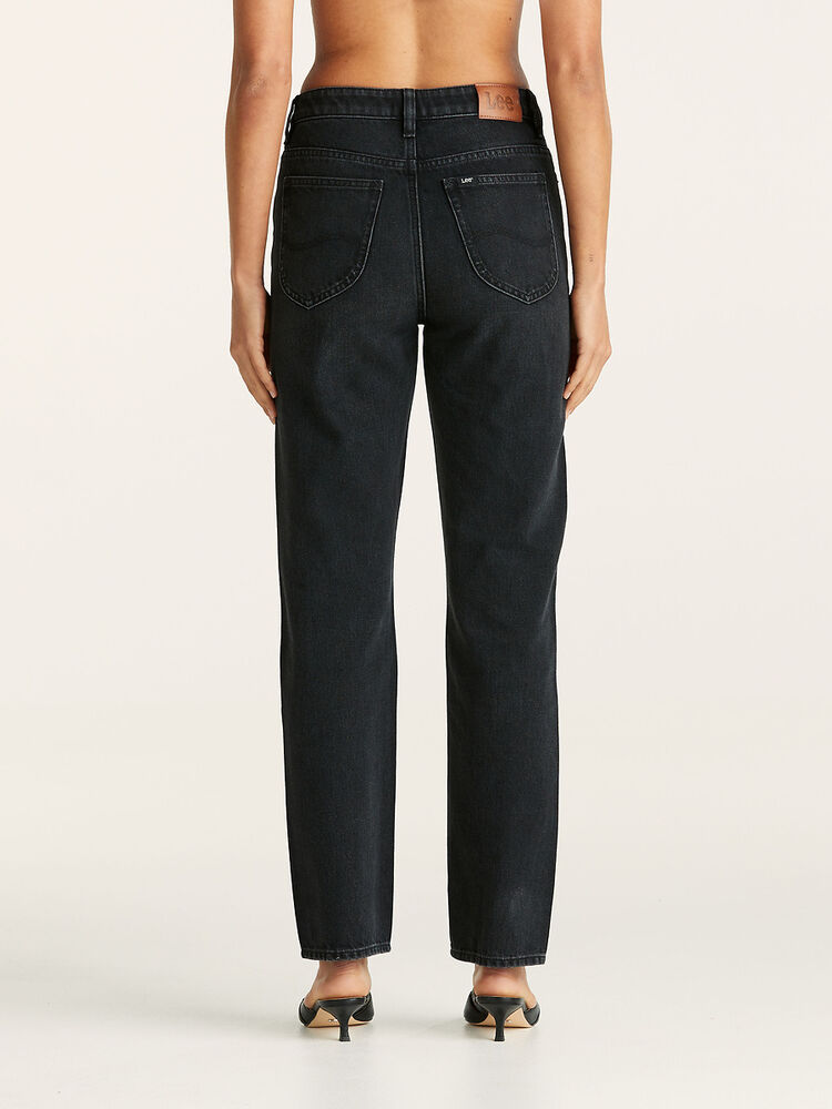 LEE MID SLIM STRAIGHT - BLACK DRIFT - THE VOGUE STORE