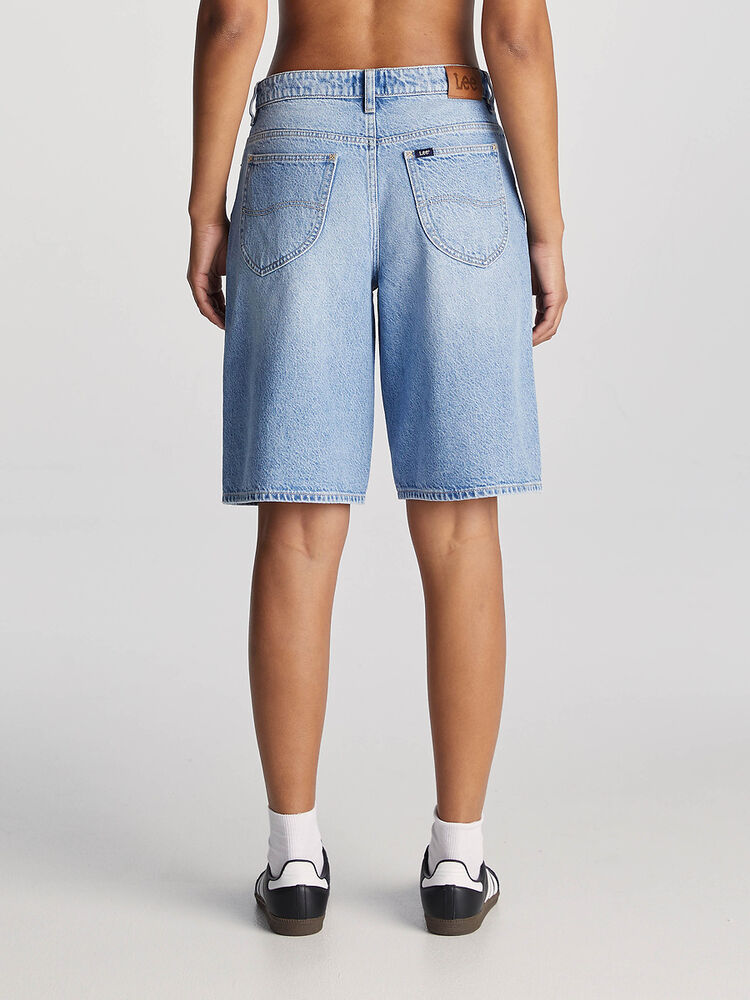 LEE LOW SLOUCH JORT - CRYSTAL BLUE - THE VOGUE STORE