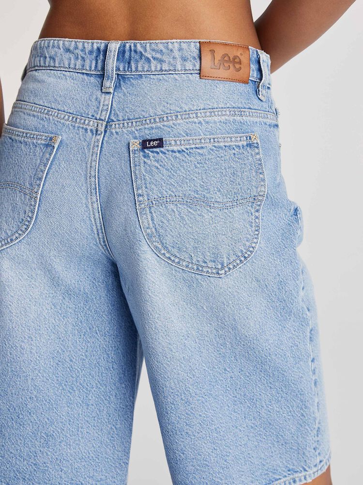 LEE LOW SLOUCH JORT - CRYSTAL BLUE - THE VOGUE STORE