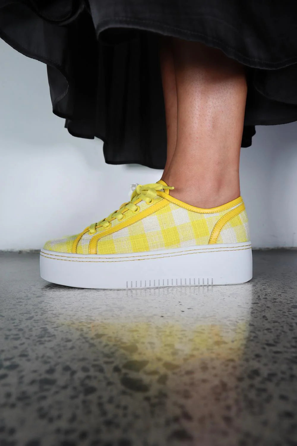 MINX LIZZIE - YELLOW CHECK - THE VOGUE STORE