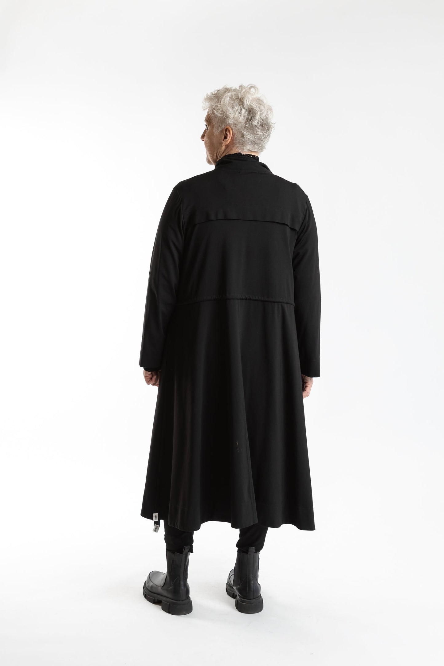 DEEANNE HOBBS CONSTRUCTION COAT - BLACK - THE VOGUE STORE