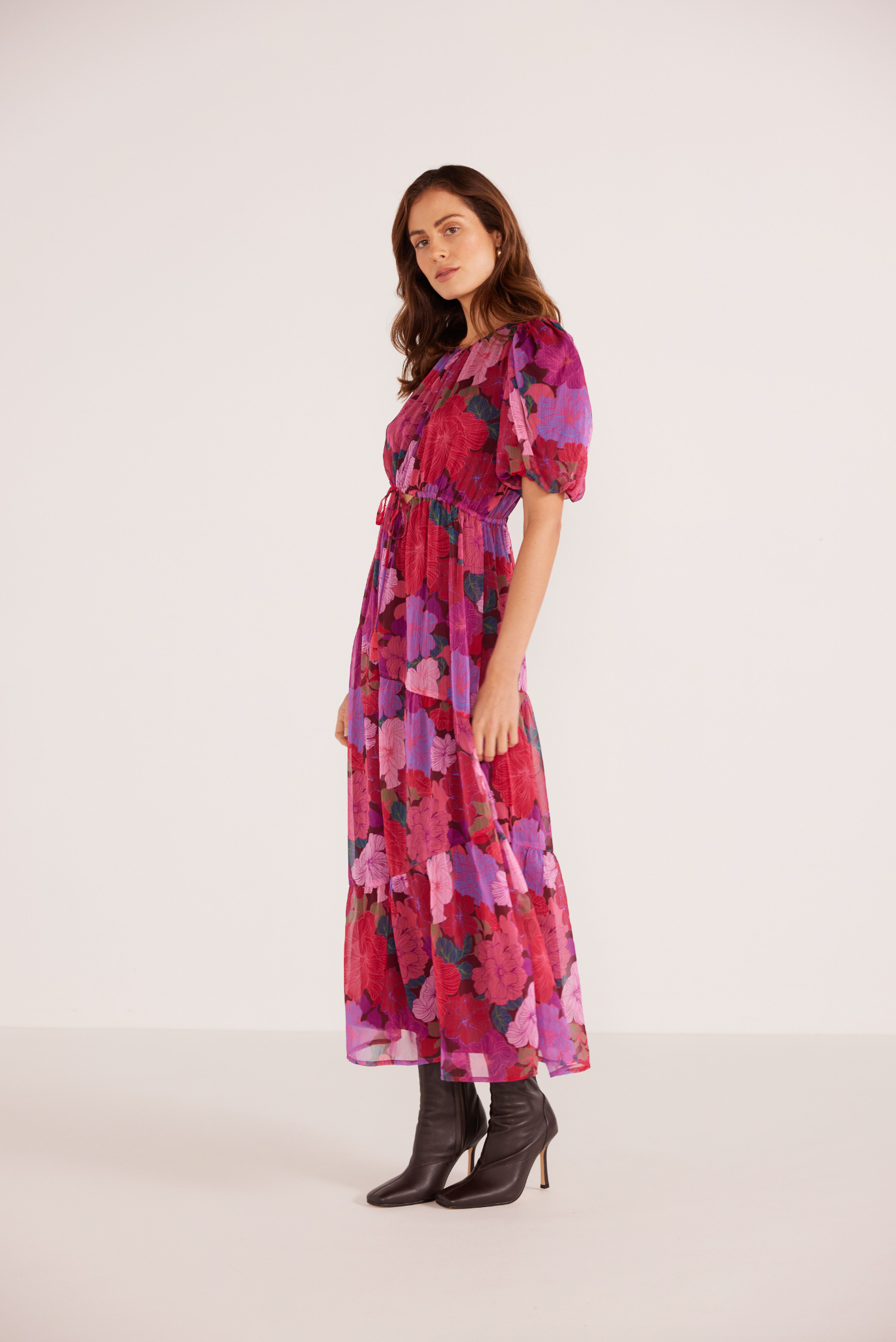 MINKPINK LEXIE TIERED MIDI DRESS - THE VOGUE STORE