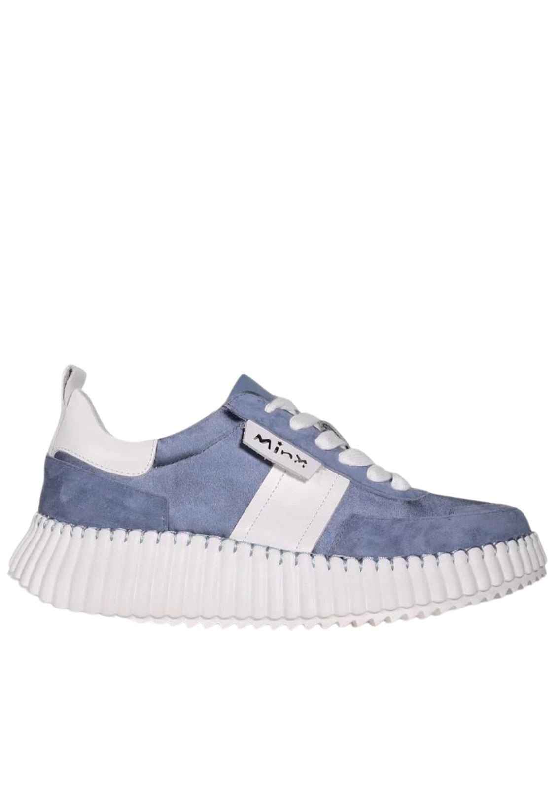 MINX RACER - DENIM SATIN SUEDE - THE VOGUE STORE