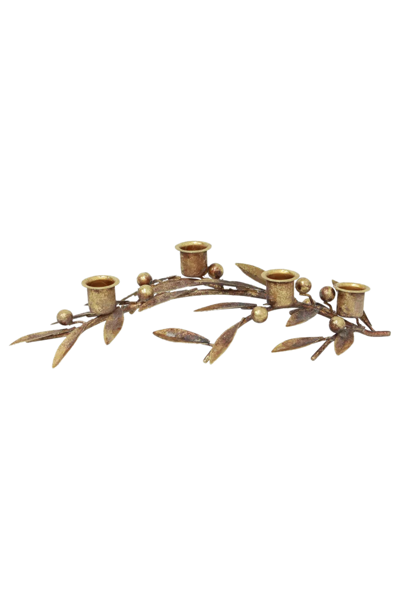 MISTLETOE IRON CANDLEHOLDER - LARGE - THE VOGUE STORE