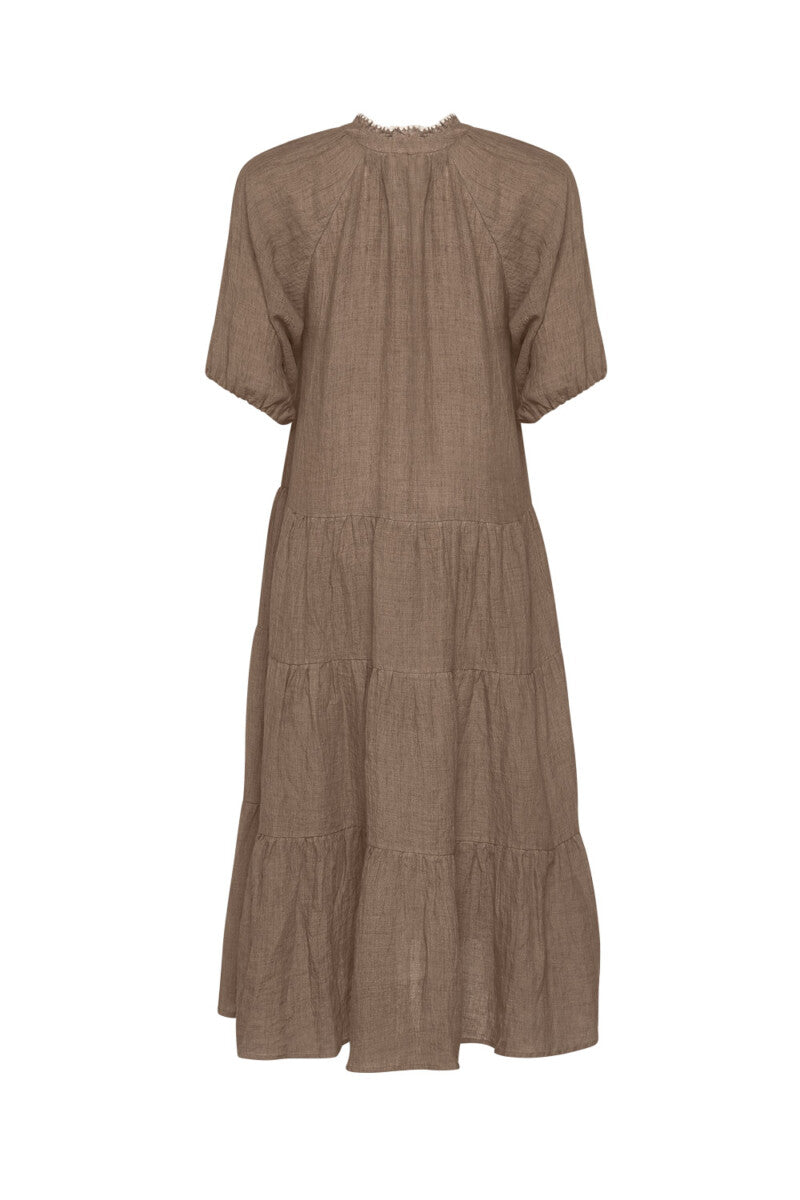 MADLY SWEETLY GLASSHOUSE MIDI DRESS - COCOA