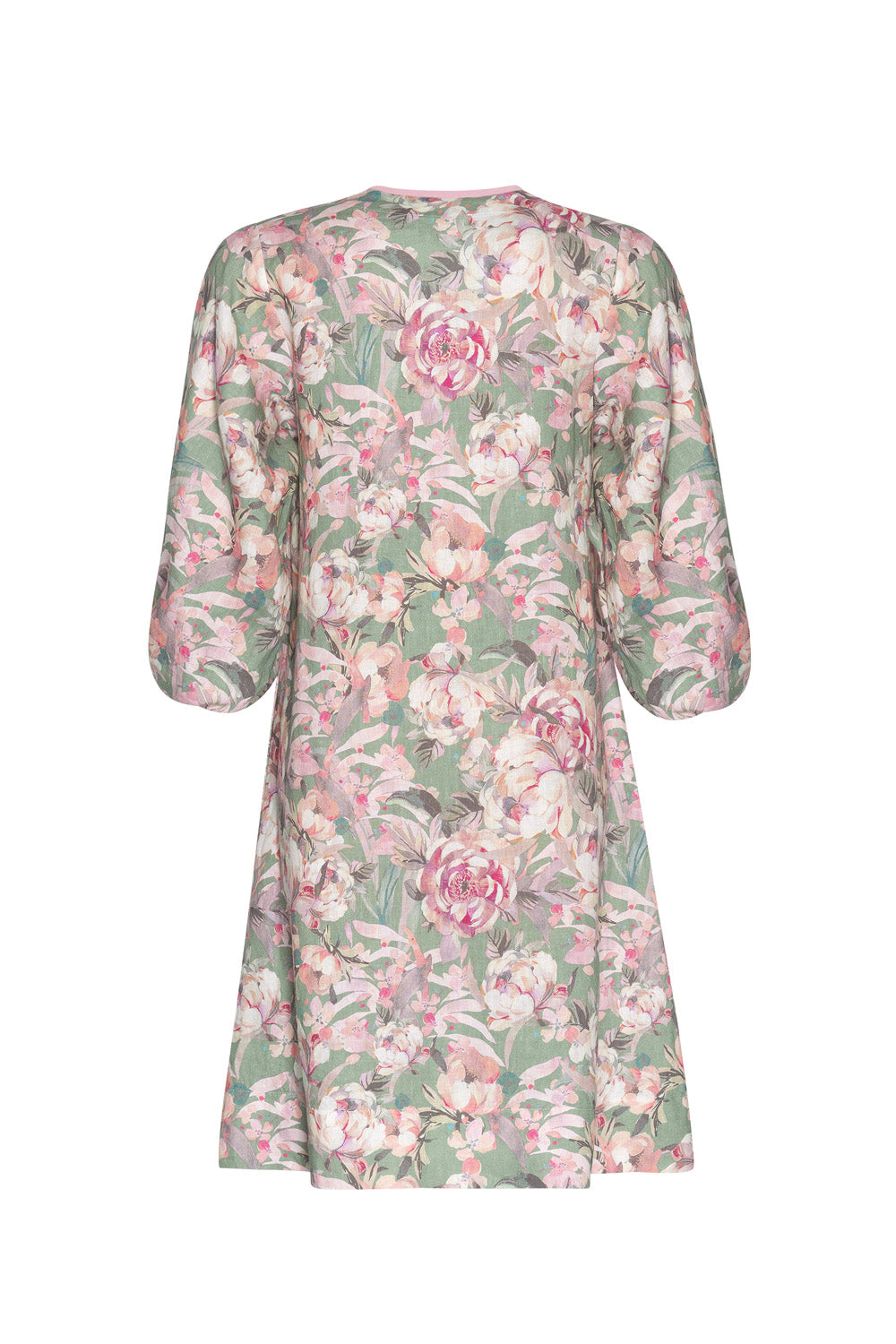 MADLY SWEETLY PETALS PLEASE DRESS - SAGE MULTI - THE VOGUE STORE