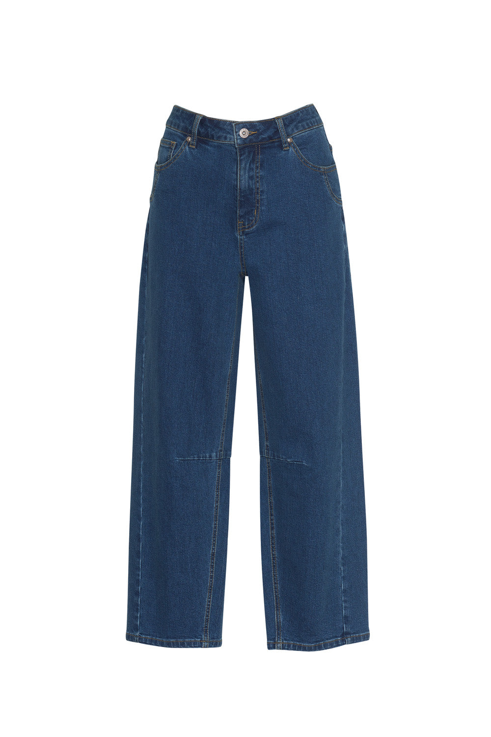 MADLY SWEETLY MOTO DENIM JEAN - MID WASH DENIM - THE VOGUE STORE