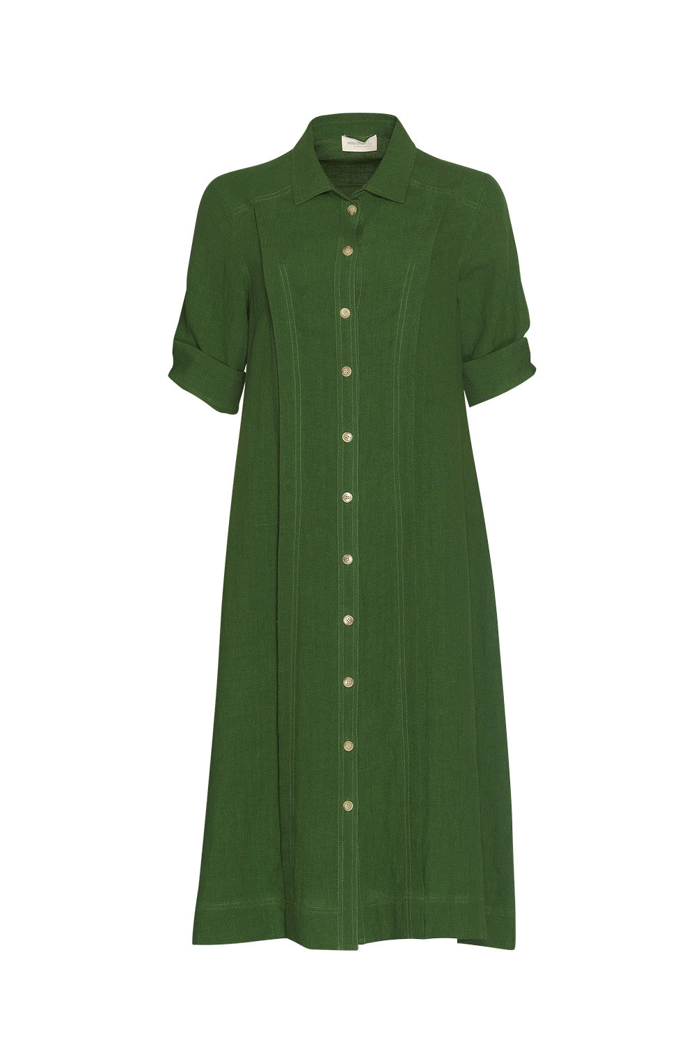 MADLY SWEETLY ECHO SHIRT DRESS - BOTTLE - THE VOGUE STORE