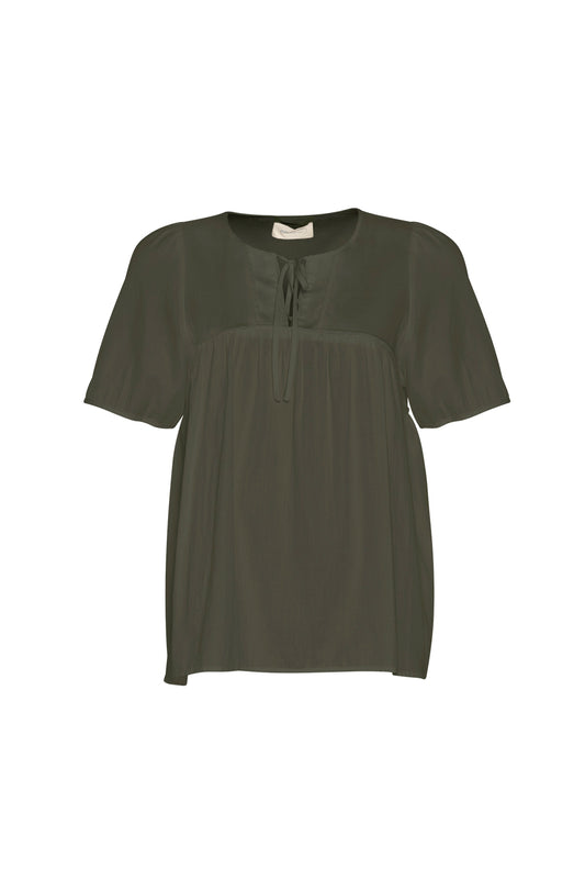 MADLY SWEETLY WISTFUL BLOUSE - PALM GREEN - THE VOGUE STORE