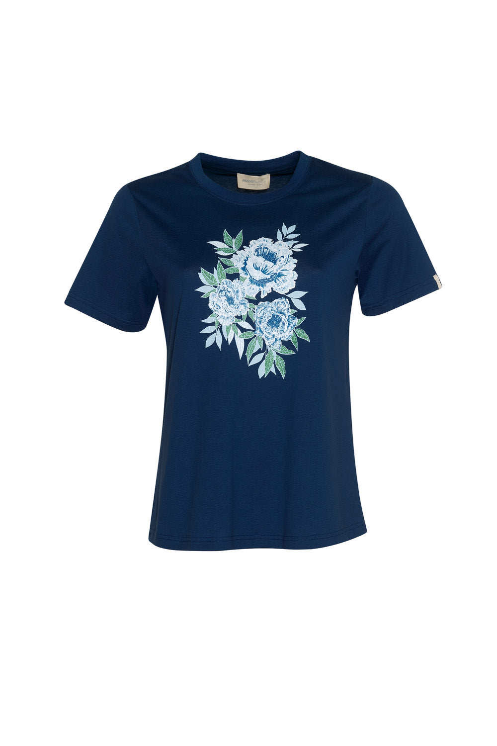 MADLY SWEETLY SWEET TEE - COBALT ROSE - THE VOGUE STORE