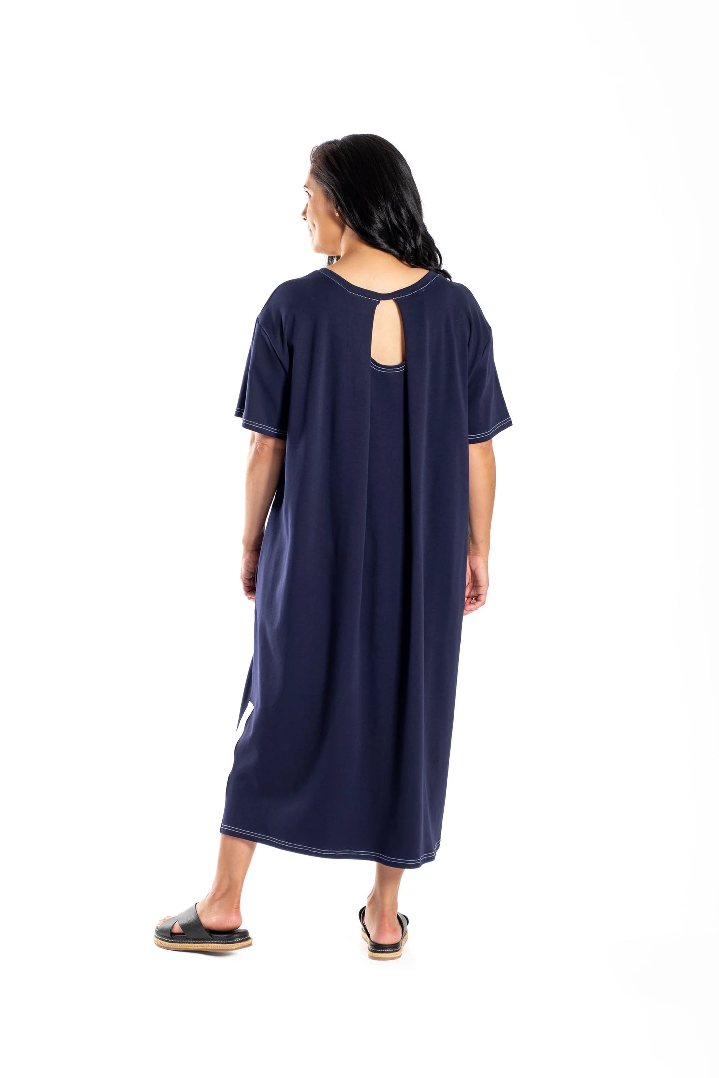 DEEANNE HOBBS ZEFER DRESS - NAVY - THE VOGUE STORE