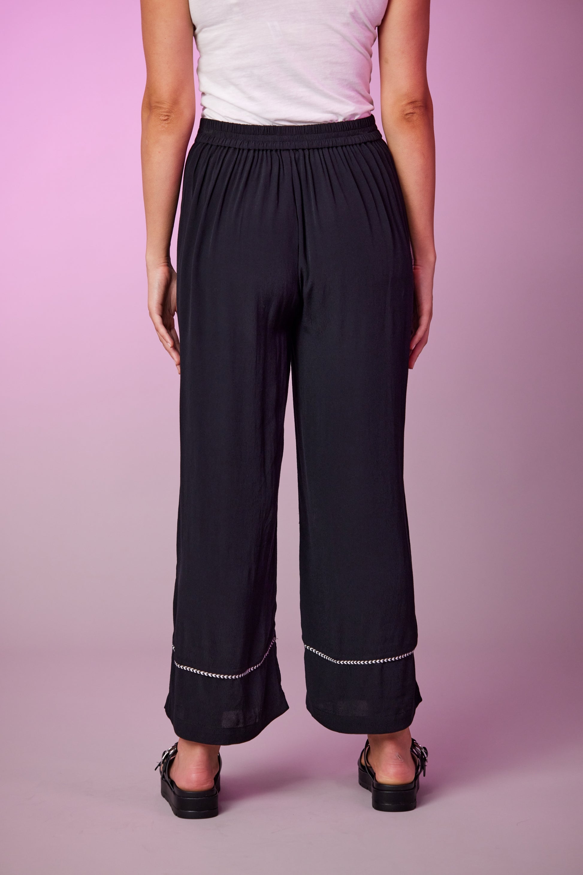 NEWPORT TARA PANT - BLACK - THE VOGUE STORE