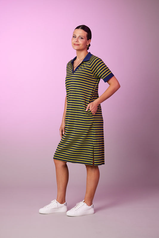 NEWPORT JERICO STRIPE DRESS - NAVY STRIPE - THE VOGUE STORE