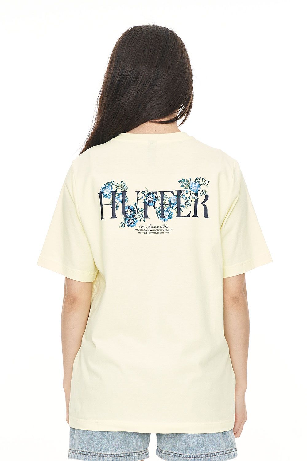 HUFFER RELAX TEE 220/GARDEN PARTY - LIMONCELLO - THE VOGUE STORE