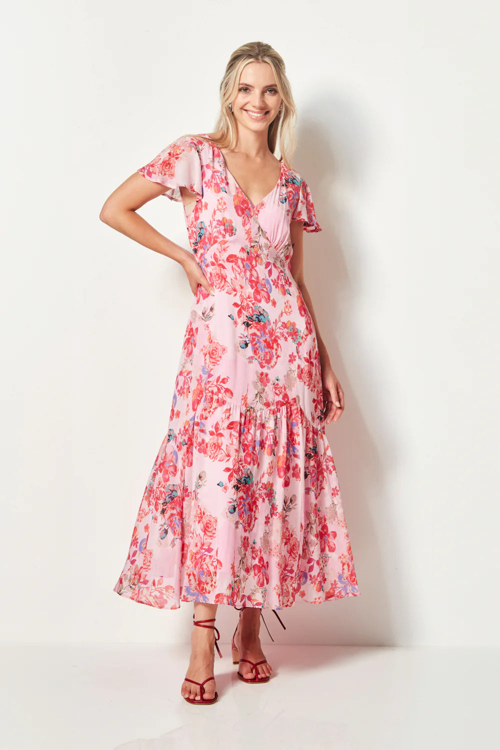 VERGE ROSEBUD DRESS - PRINT - THE VOGUE STORE