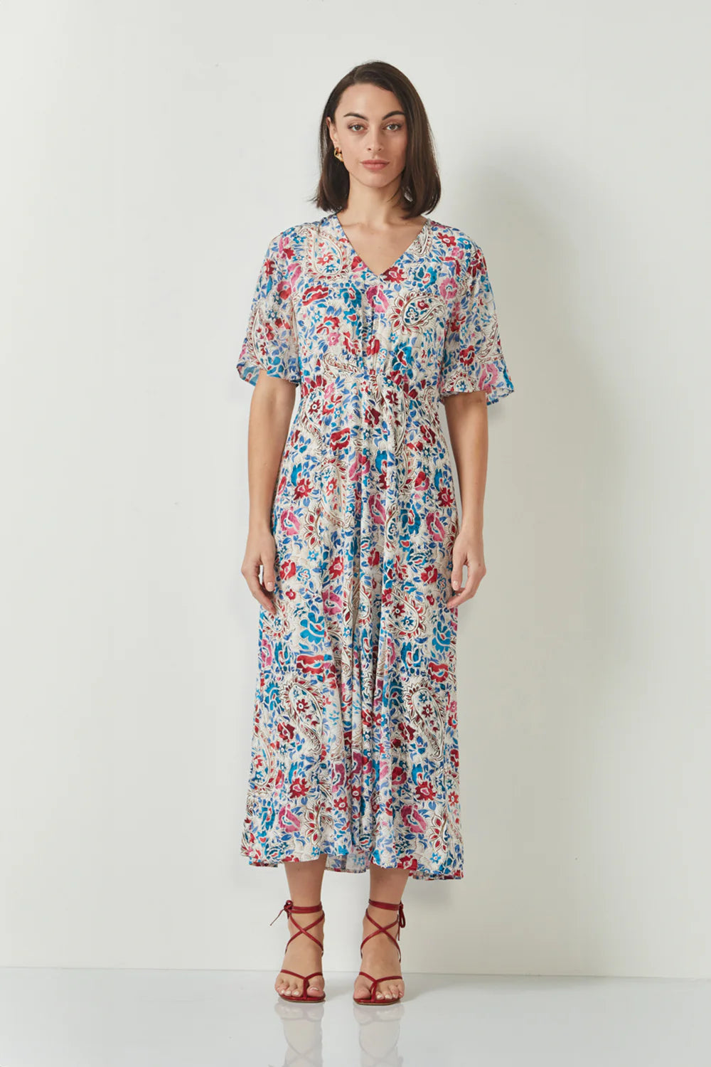 VERGE ROSETTA DRESS - PRINT - THE VOGUE STORE