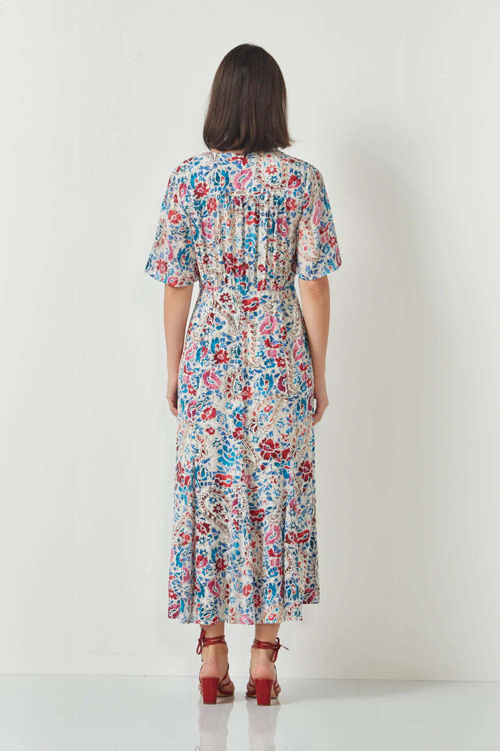 VERGE ROSETTA DRESS - PRINT - THE VOGUE STORE