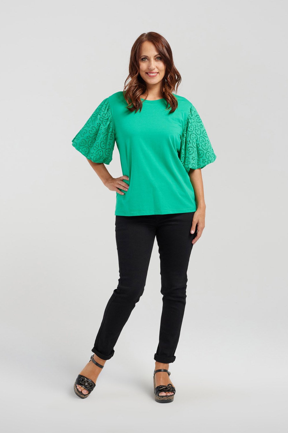 SEDUCE ELOISE TOP - GREEN - THE VOGUE STORE