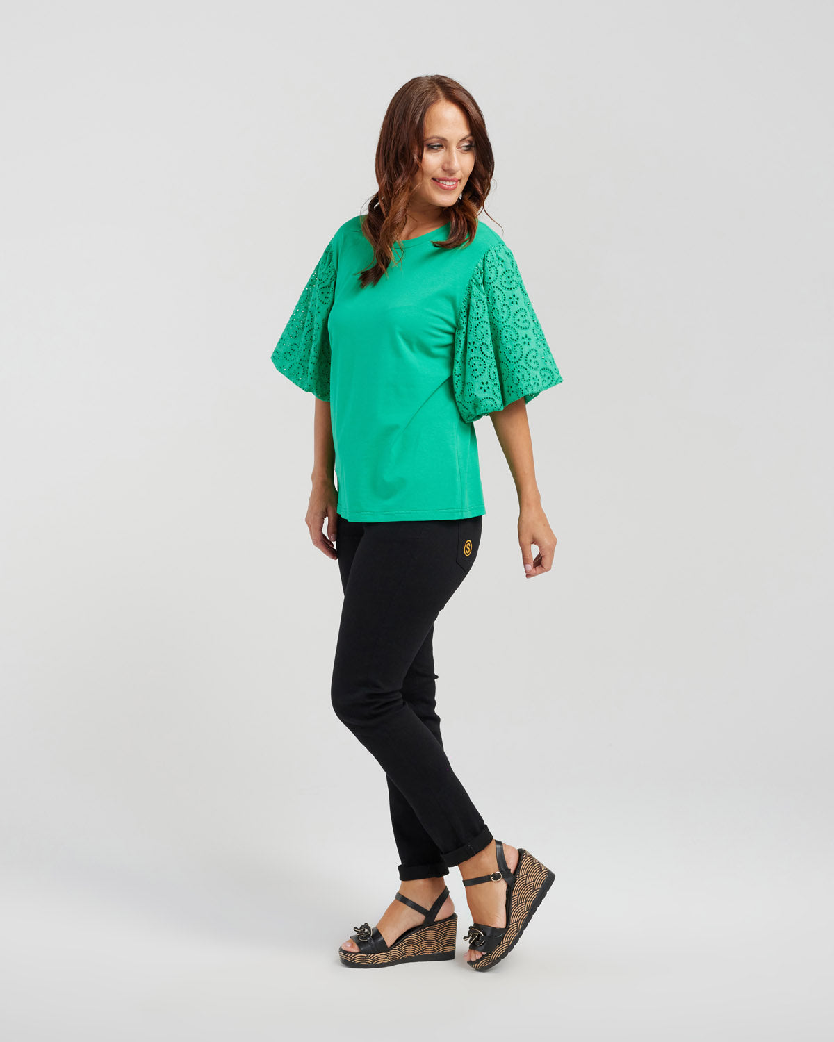 SEDUCE ELOISE TOP - GREEN - THE VOGUE STORE