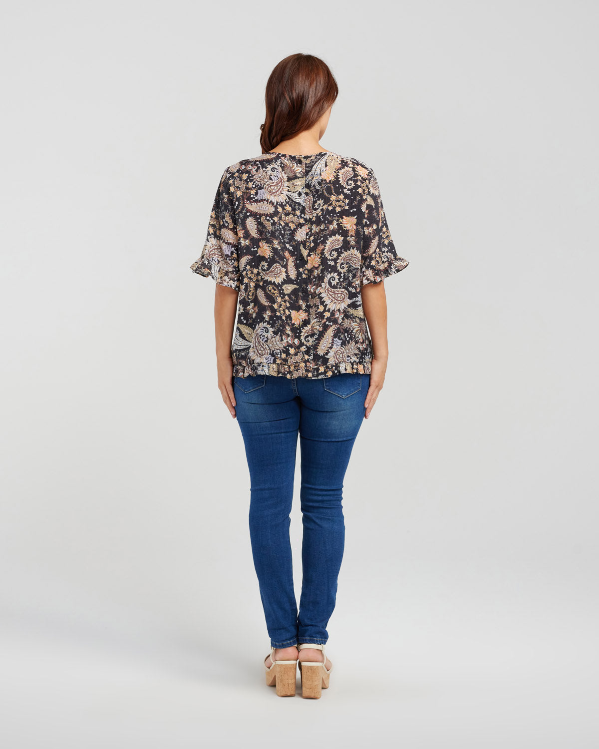 SEDUCE SENNA TOP - NAVY FLORA - THE VOGUE STORE