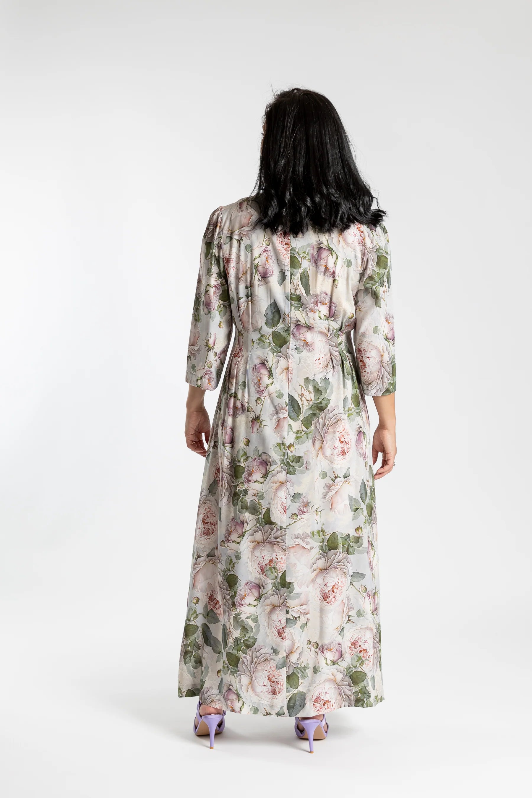 JELLICOE PLEATED DRESS - VENICE ROSE - THE VOGUE STORE