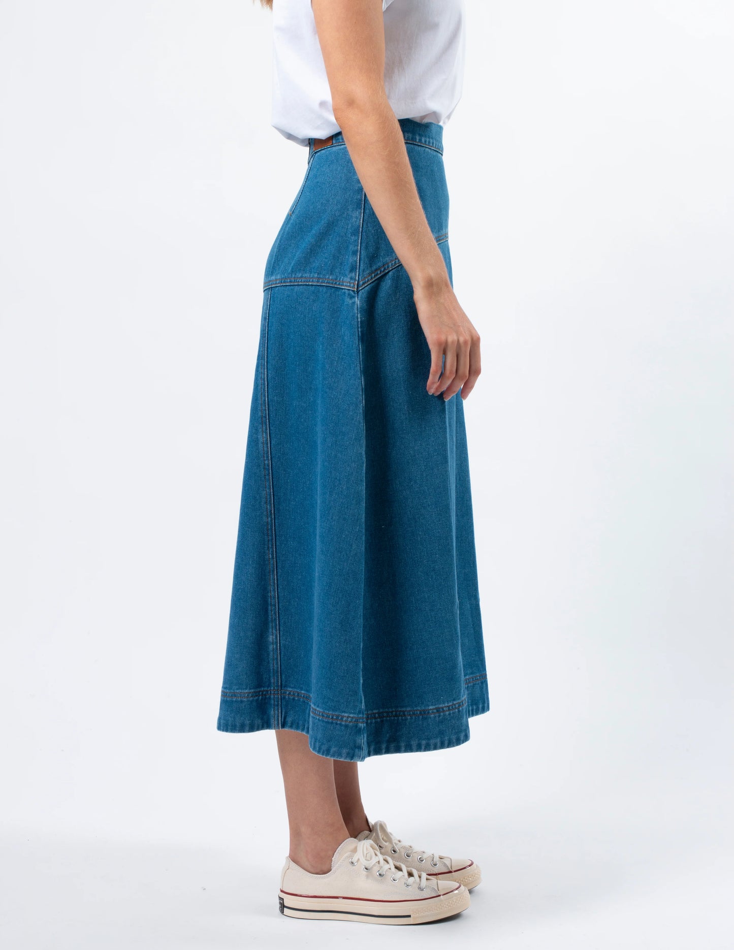 STELLA + GEMMA DIXIE SKIRT - LIGHT WASH - THE VOGUE STORE