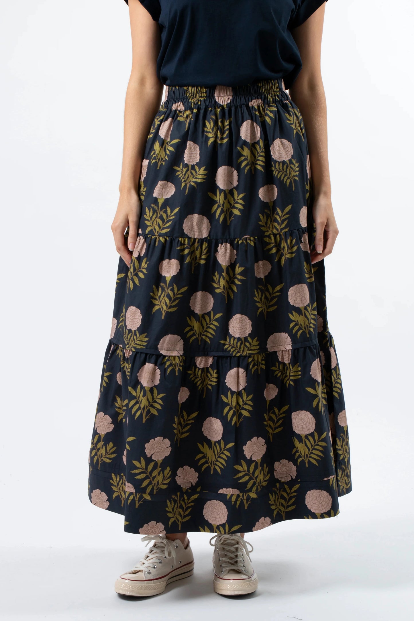 STELLA + GEMMA TORI SKIRT - FIORE NAVY - THE VOGUE STORE