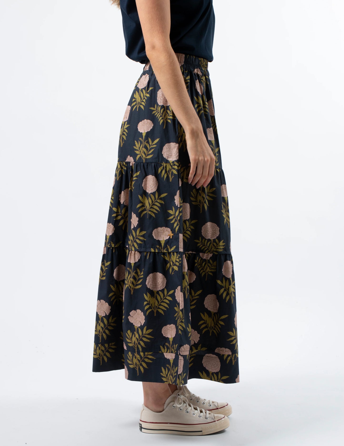 STELLA + GEMMA TORI SKIRT - FIORE NAVY - THE VOGUE STORE