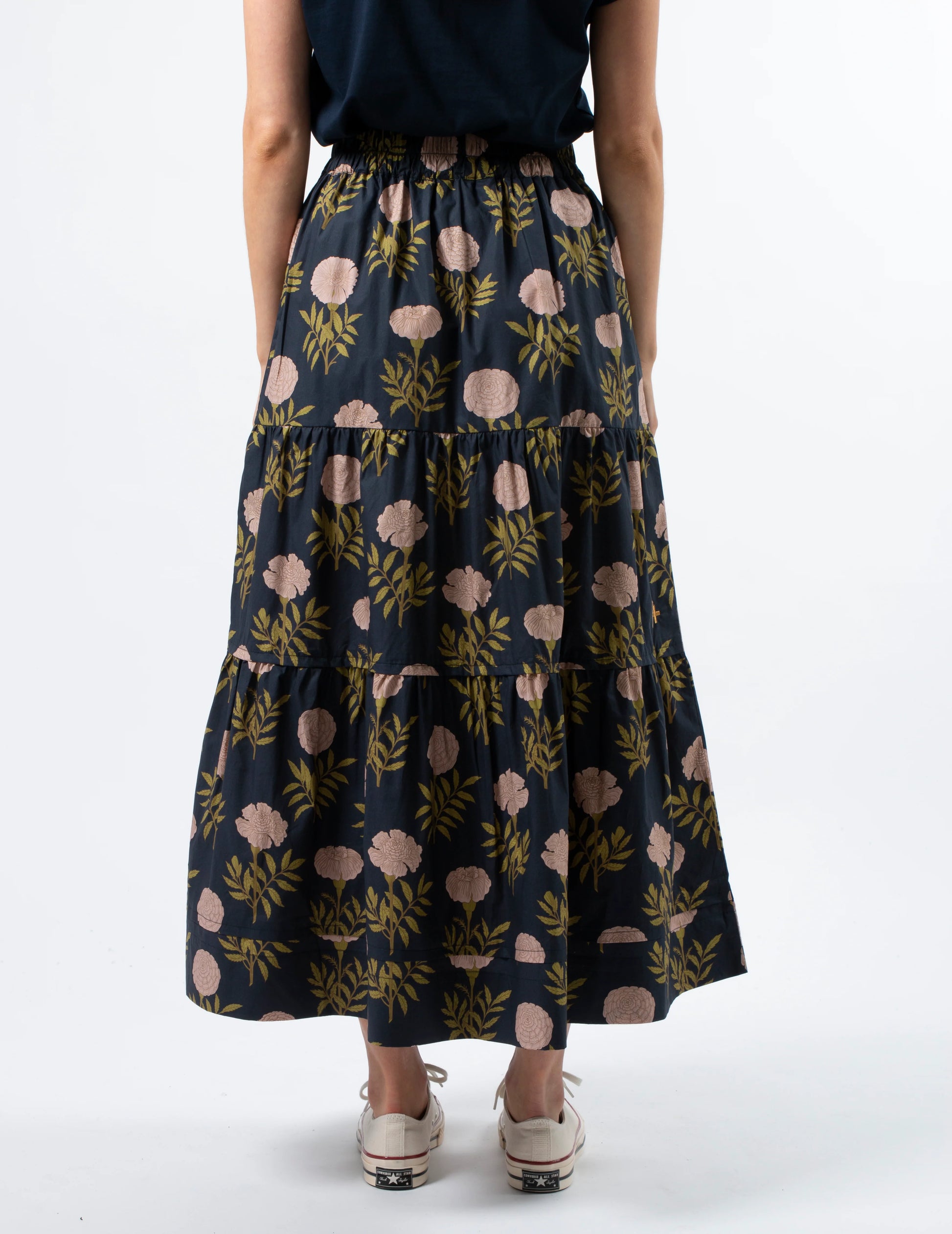 STELLA + GEMMA TORI SKIRT - FIORE NAVY - THE VOGUE STORE