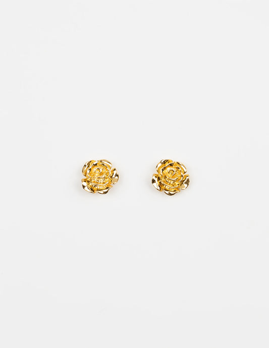 STELLA + GEMMA EARRING - GOLD FLOWER STUD - THE VOGUE STORE