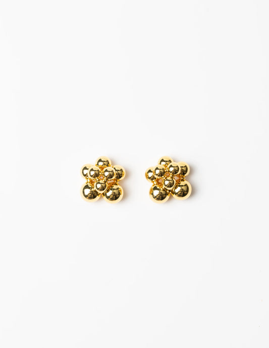 STELLA + GEMMA EARRING - GOLD BALL CLUSTER - THE VOGUE STORE