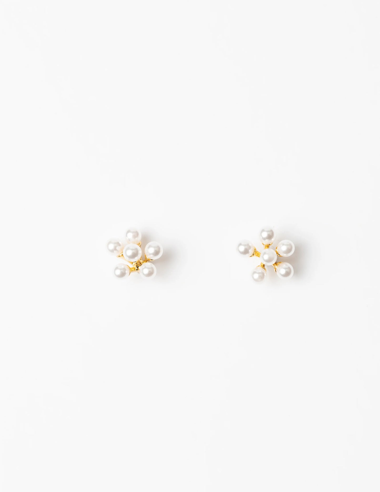 STELLA + GEMMA EARRING - GOLD PEARL CLUSTER - THE VOGUE STORE