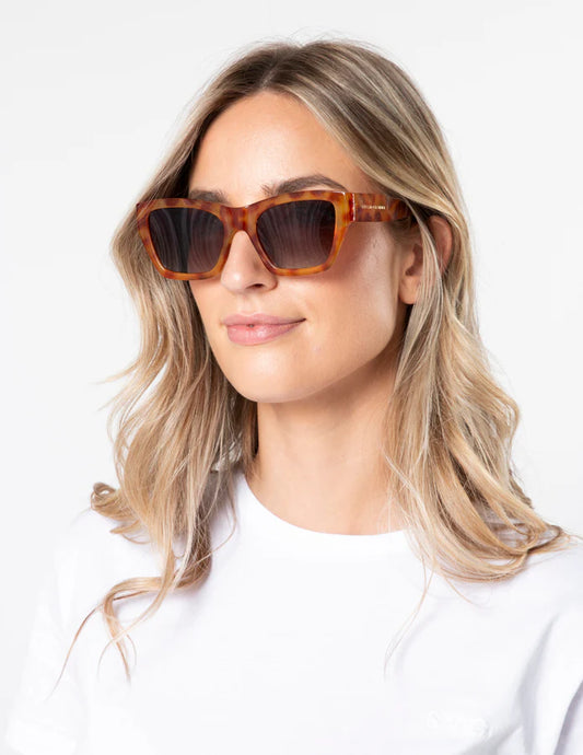 STELLA + GEMMA SUNGLASSES - PAIGE LIGHT TORT - THE VOGUE STORE