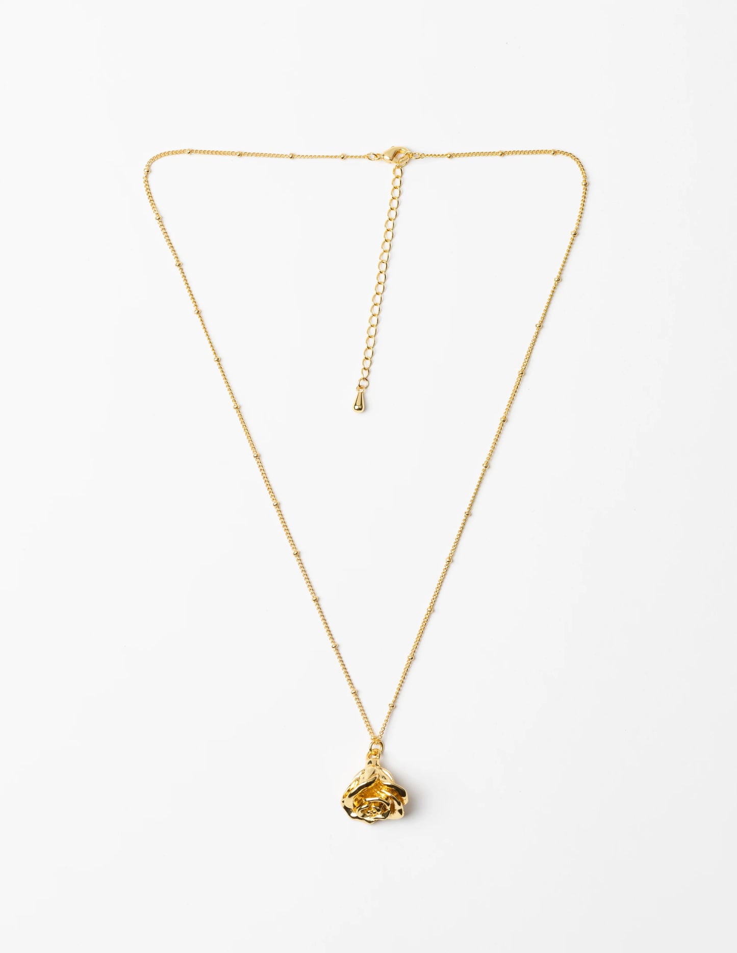 STELLA + GEMMA NECKLACE - GOLD DROP FLOWER