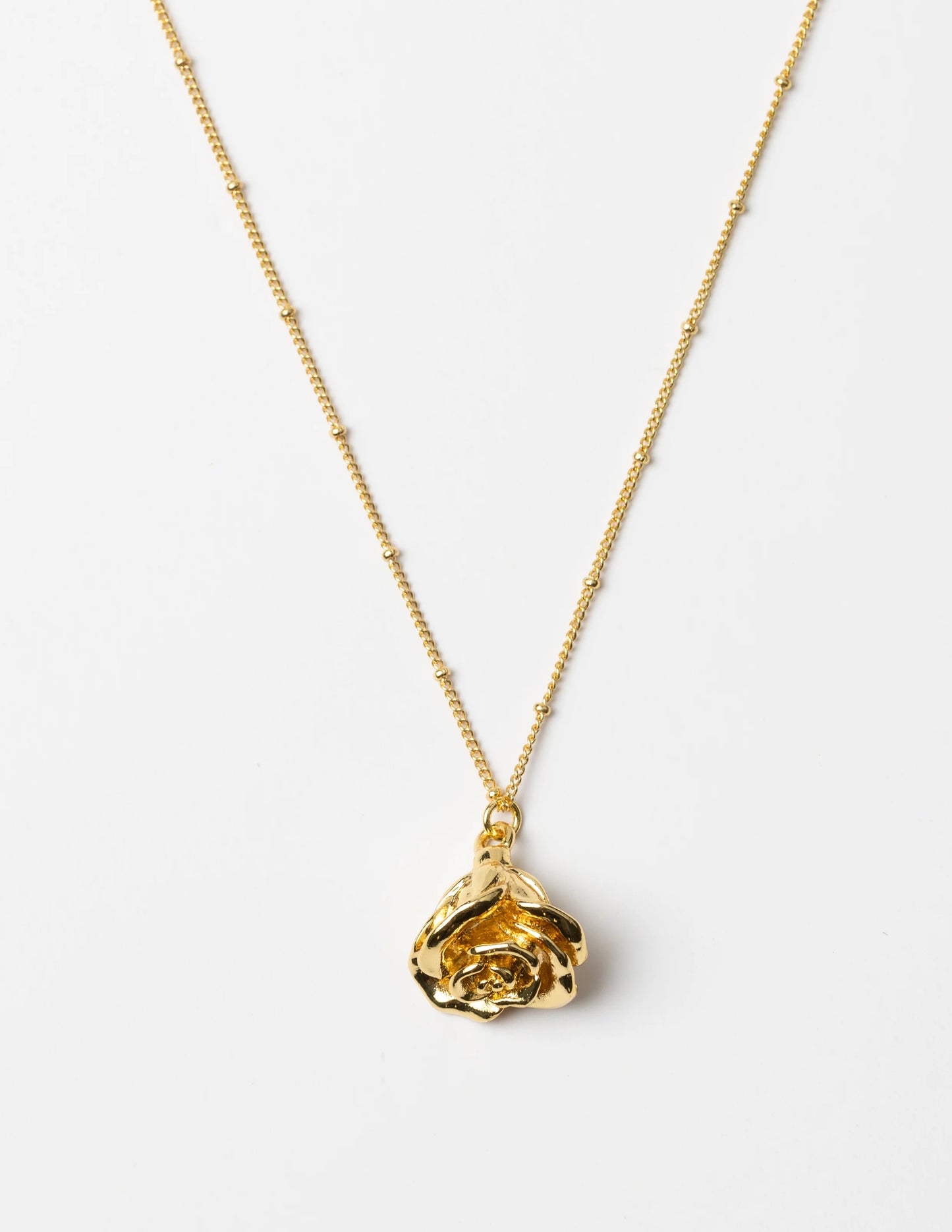 STELLA + GEMMA NECKLACE - GOLD DROP FLOWER - THE VOGUE STORE