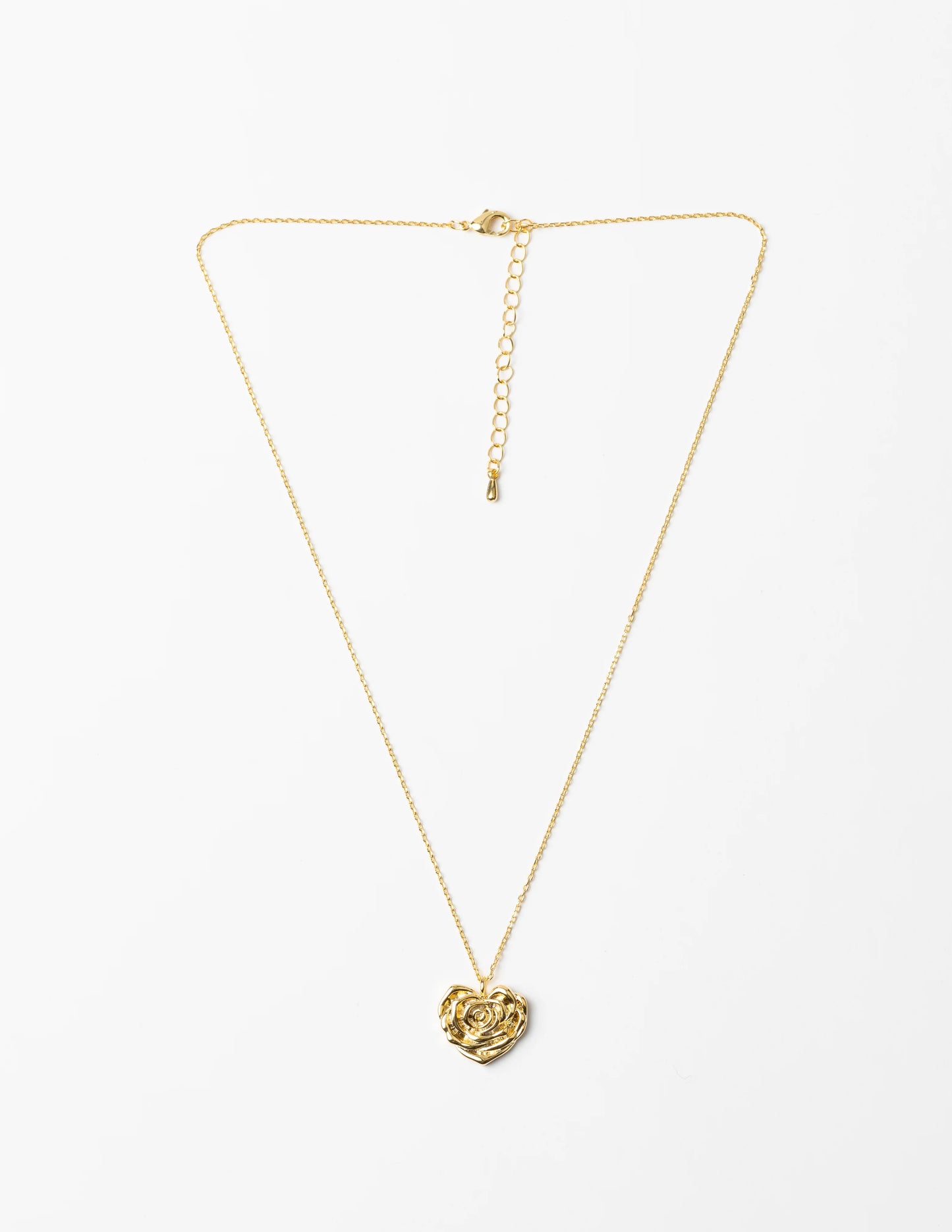 STELLA + GEMMA NECKLACE - GOLD FLOWER HEART - THE VOGUE STORE