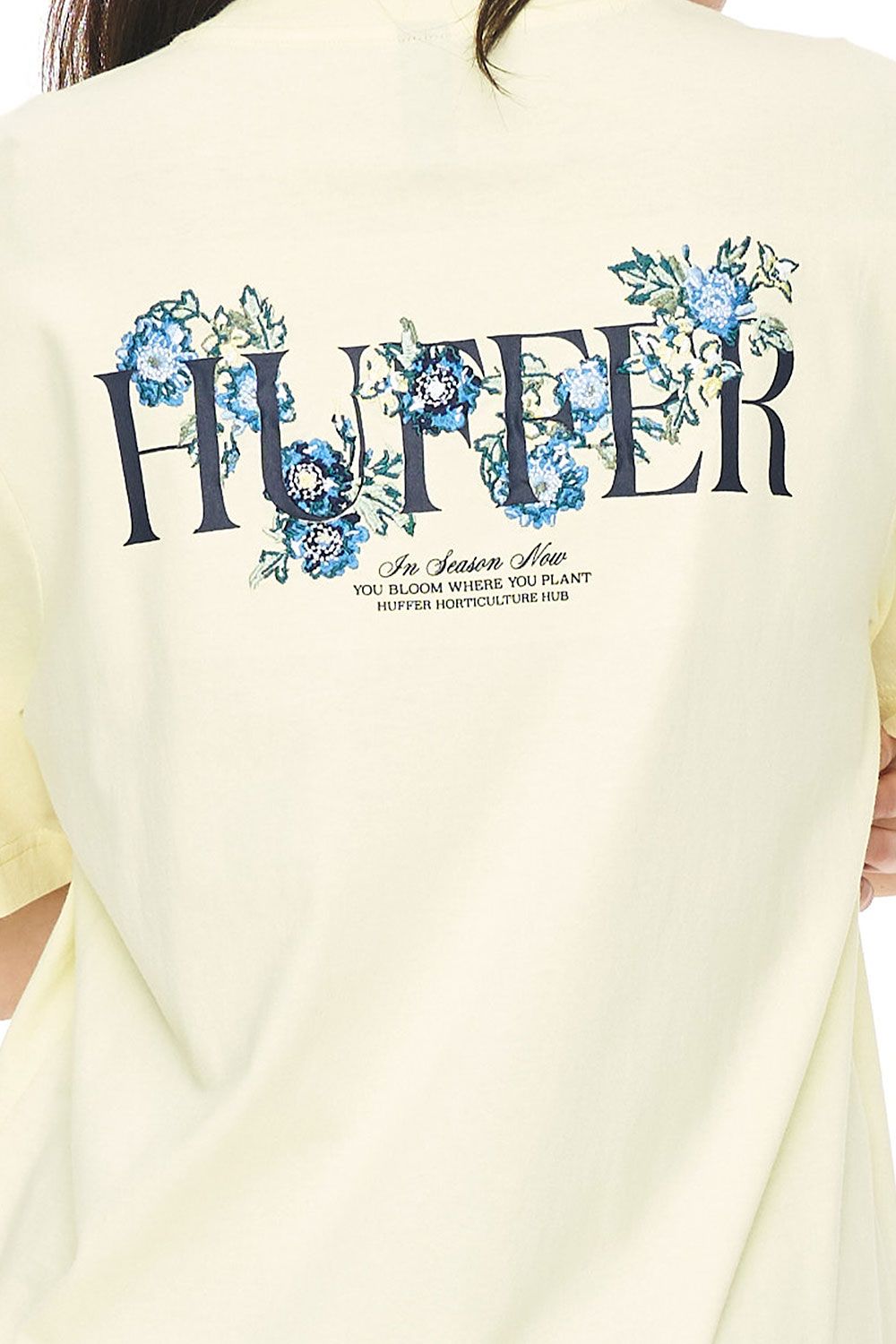 HUFFER RELAX TEE 220/GARDEN PARTY - LIMONCELLO - THE VOGUE STORE