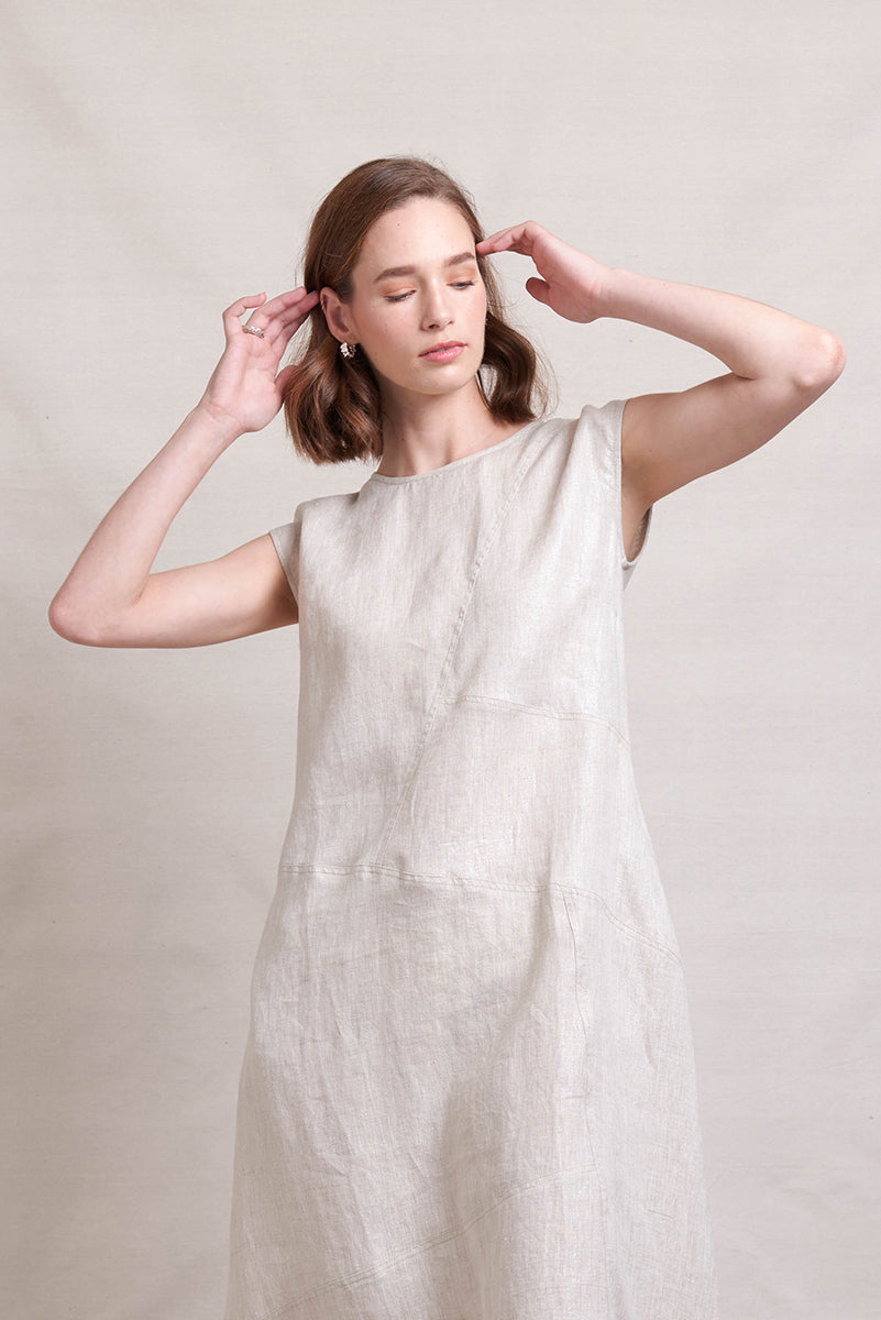 NERIS IN ORE DRESS - PUMICE - THE VOGUE STORE