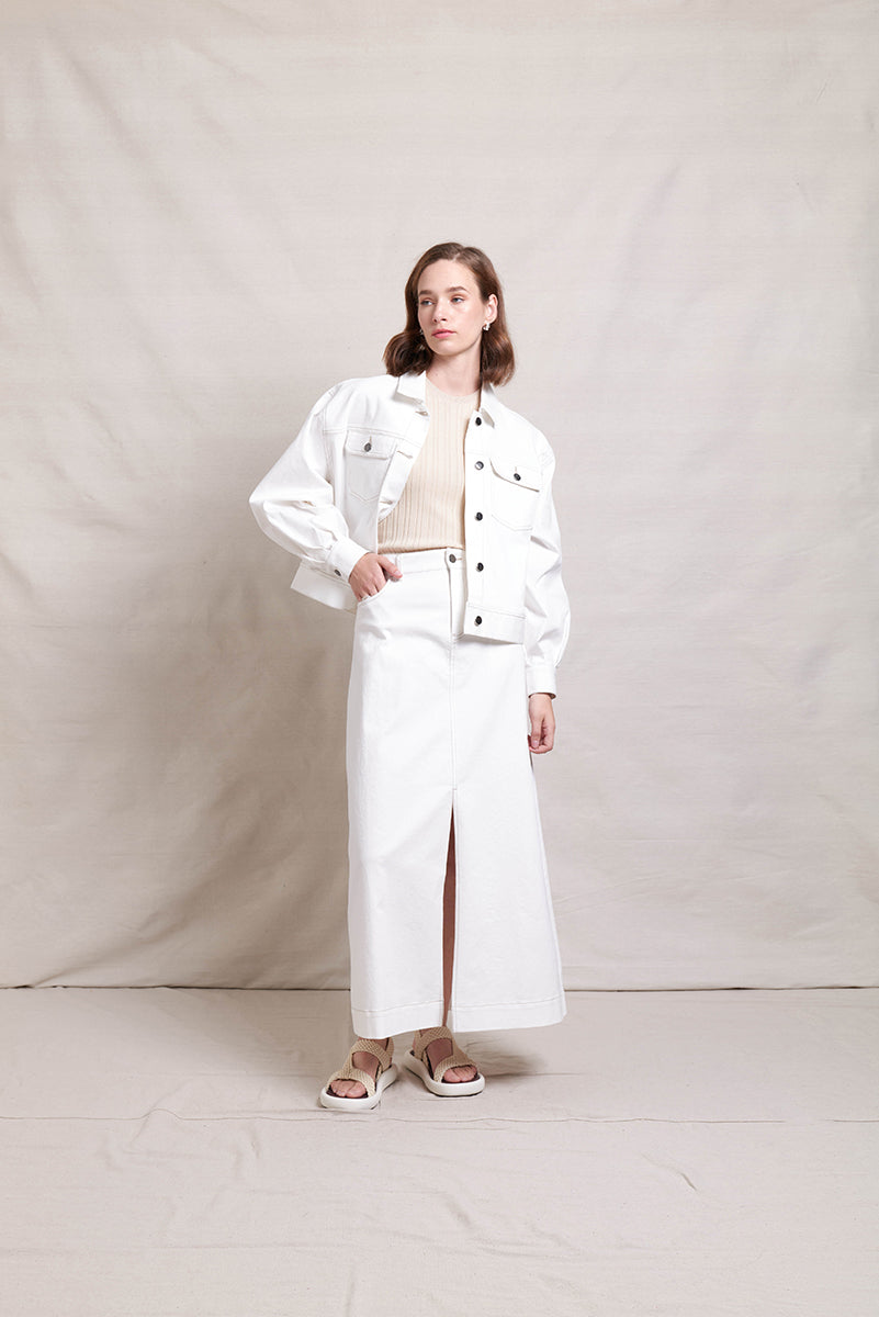 NERIS PUMP IT UP JACKET - RICE - THE VOGUE STORE